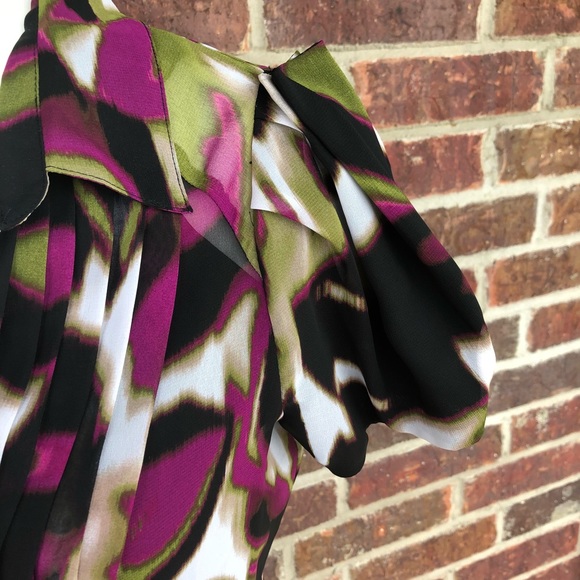 Worthington 2 In 1 Flutter Sleeve Top Size Small - Picture 2 of 8